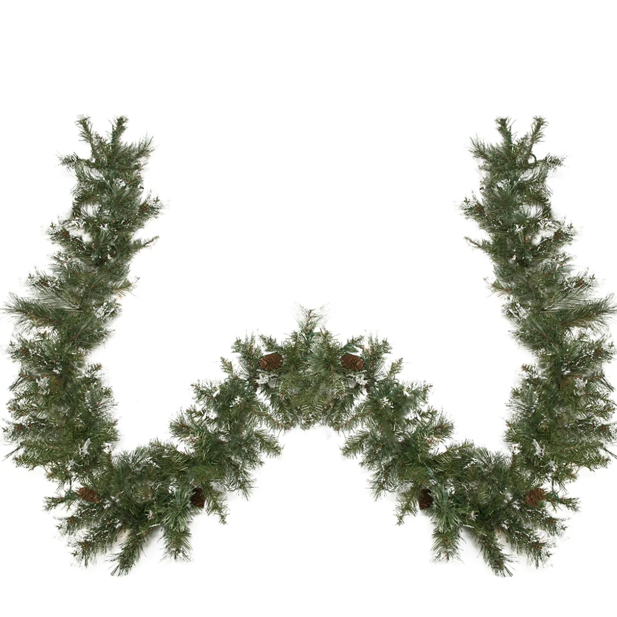 Snow Mountain Pine Artificial Christmas Garland - 9' x 10" - Unlit