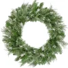 Snow Mountain Pine Artificial Christmas Wreath - 24" - Unlit