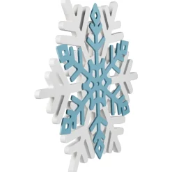 Snowflake Wooden Christmas Wall Decoration - 11.75