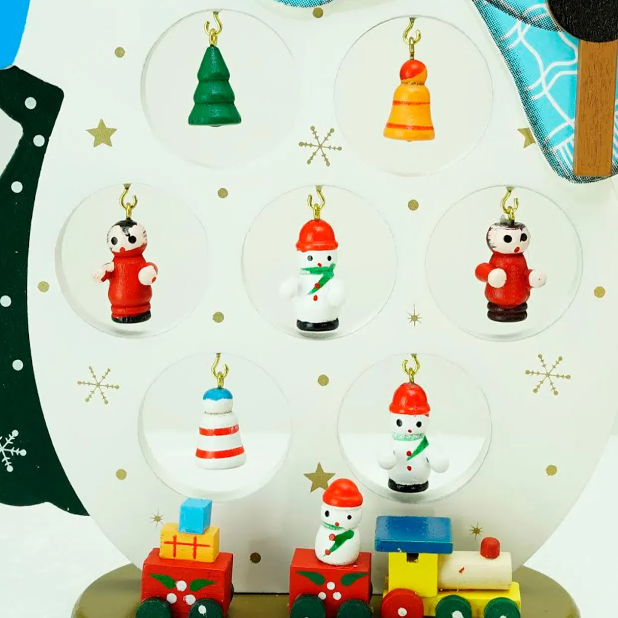 Snowman Cut-Out Ornament Holder "Merry Christmas" Decoration - 10.25"