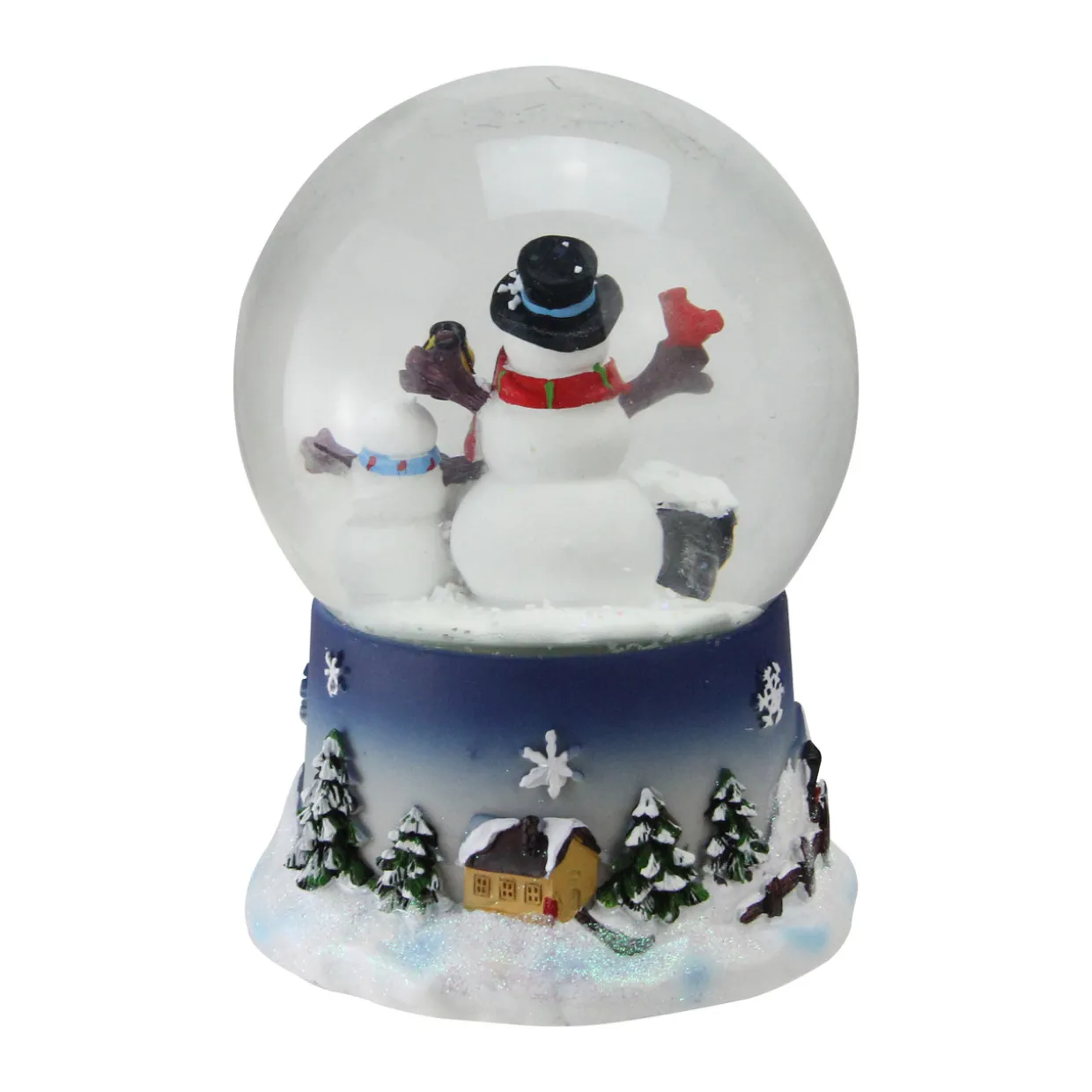 Snowman Family Musical Christmas Snow Globe - 7"