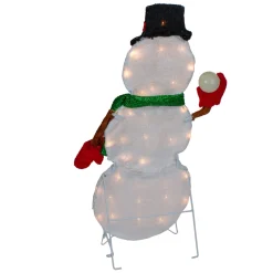 Snowman with Snowball Christmas Outdoor Decoration - 24