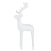 Solid Petite Reindeer Christmas Decoration - 8.25" - White