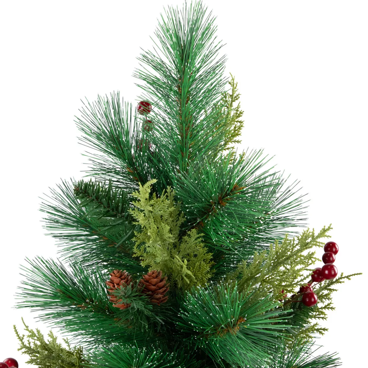 Spruce Pine Needle and Pinecone Artificial Mini Christmas Tree - 25" - Unlit