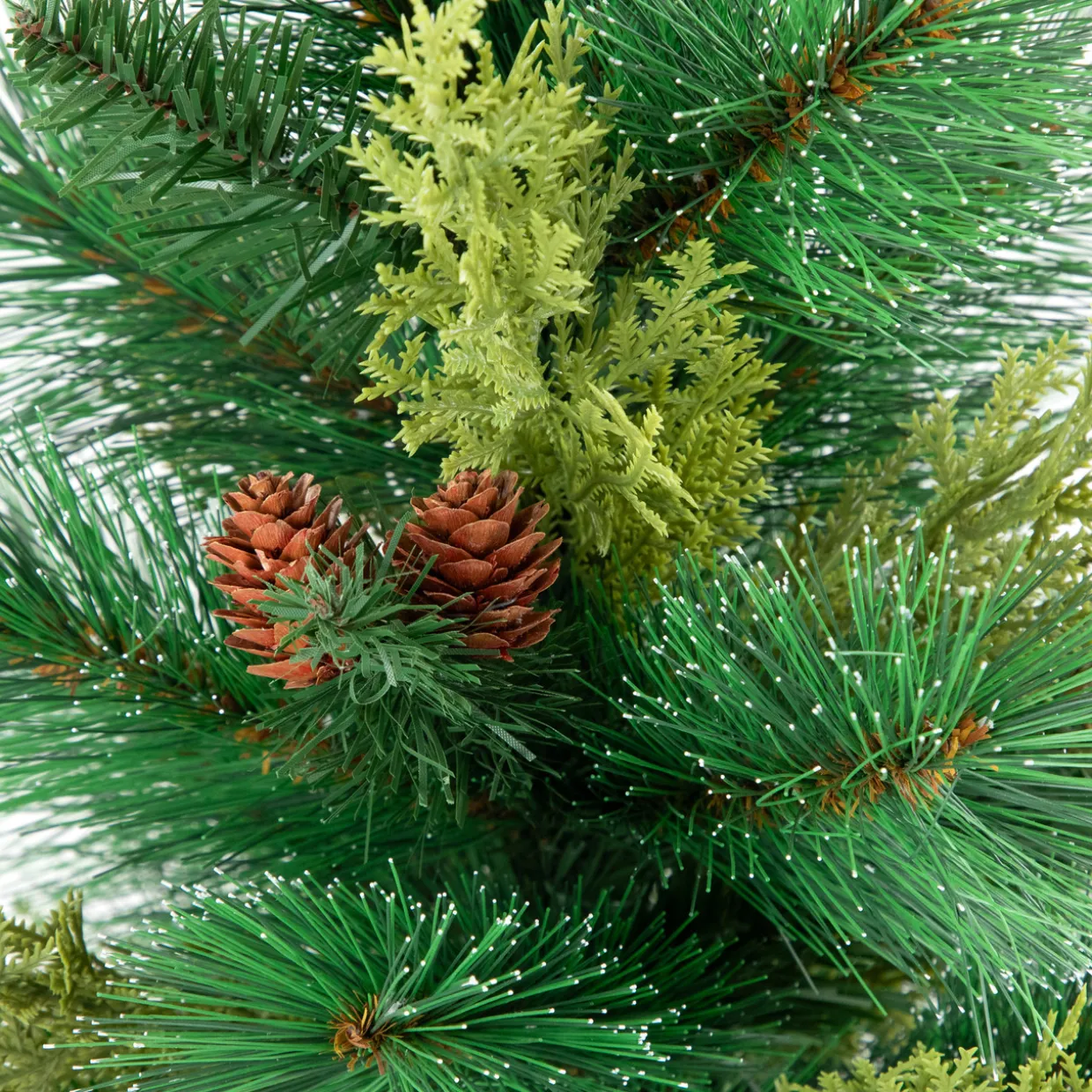 Spruce Pine Needle and Pinecone Artificial Mini Christmas Tree - 25" - Unlit