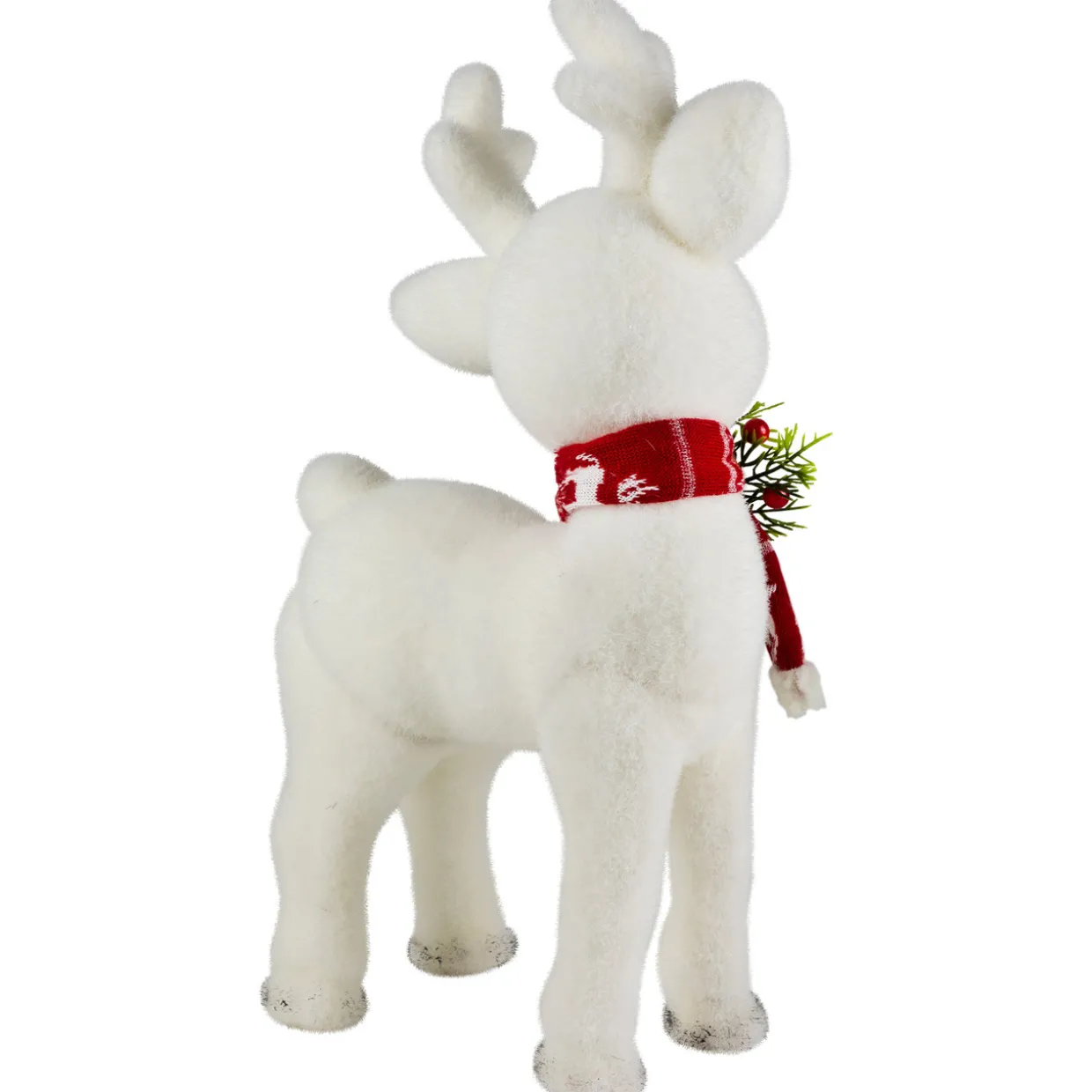 Standing Baby Deer with Scarf Christmas Figurine - 15.75"