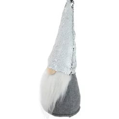 Standing Christmas Gnome with Flip Sequin Hat - 14
