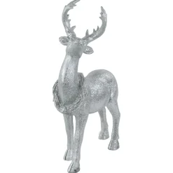 Standing Glitter Reindeer Christmas Decoration - 10.75