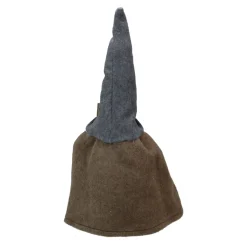 Standing Gnome Big Nose Santa Holding Stick - 16