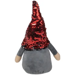 Standing Gnome with Flip Sequin Hat Christmas Figure - 11