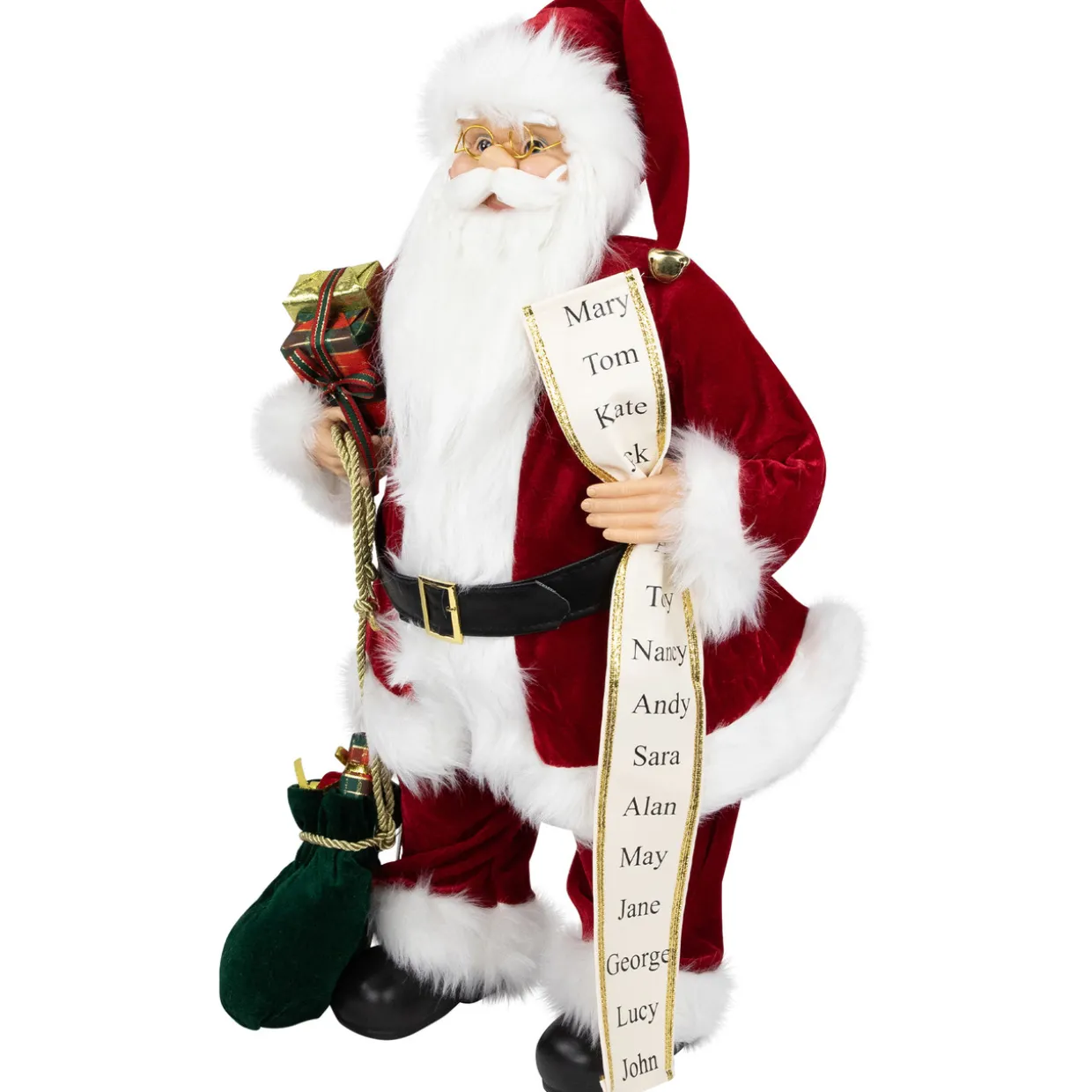 Standing Santa Claus with List Christmas Figure - 24"