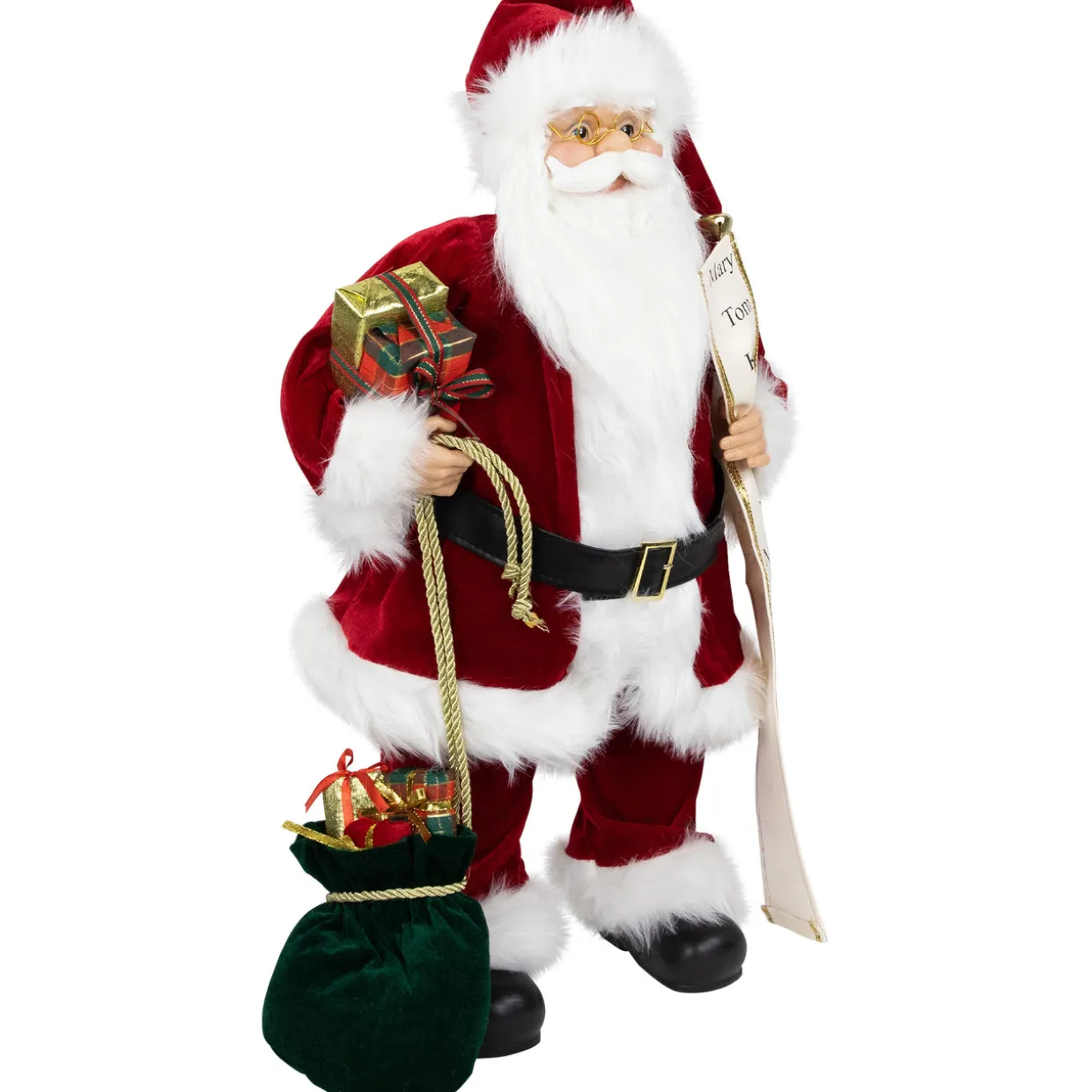 Standing Santa Claus with List Christmas Figure - 24"