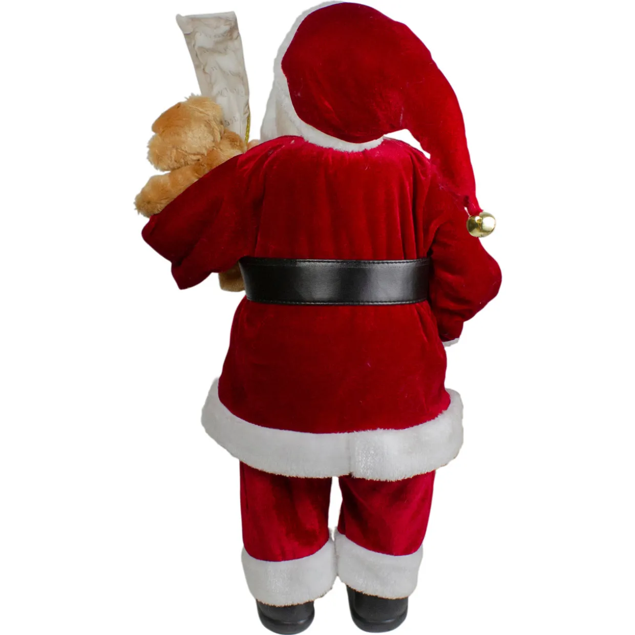Standing Santa with Teddy Bear and List Christmas Figure - 24"