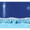 Starry Night Winter Scene Wall Decor Art Print