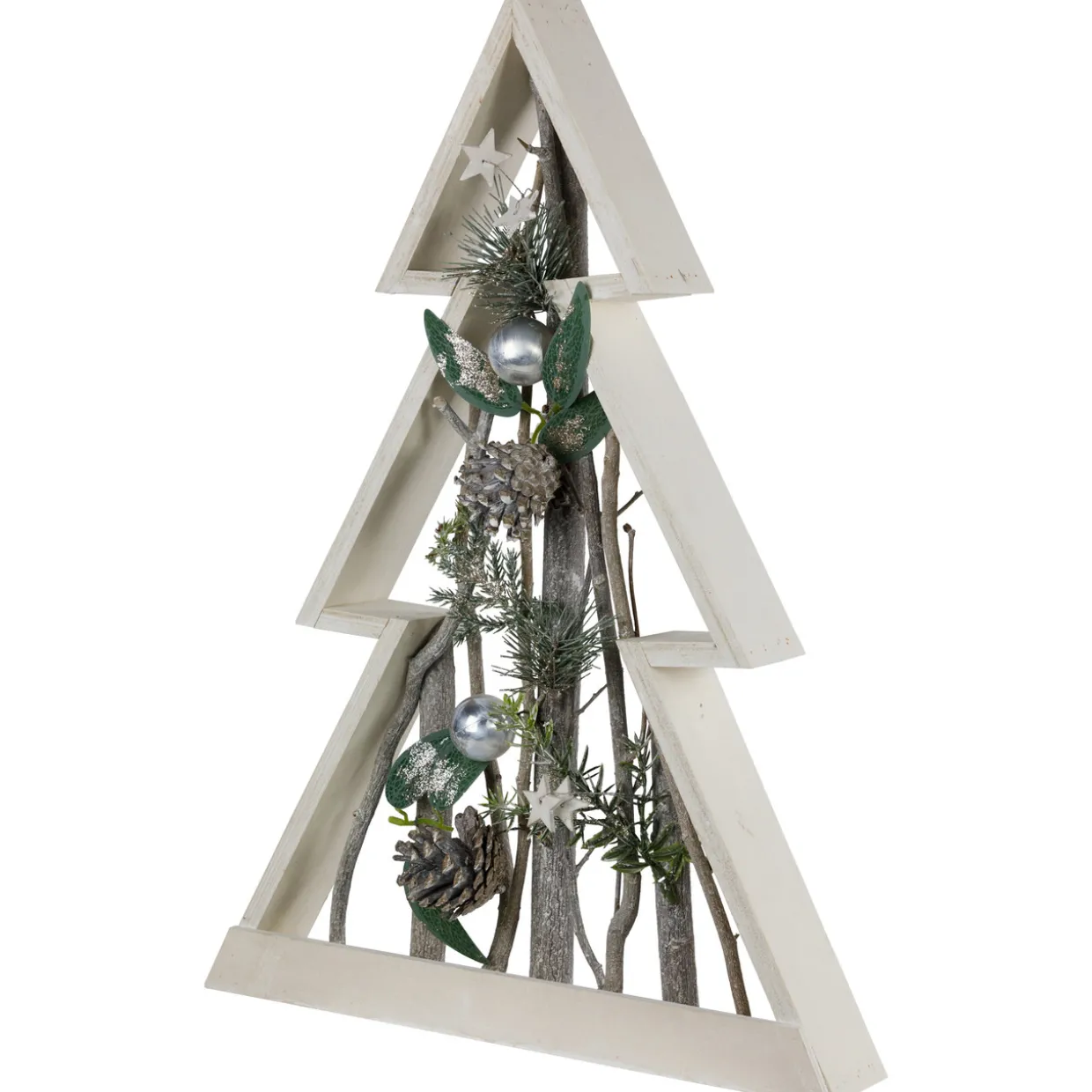 Stars and Pinecones Christmas Tree Decoration - 17.5"