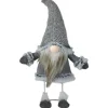 Swaying Standing Gnome Christmas Figure - 17" - Gray and Beige