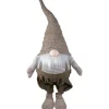 Tall Standing Swaying Christmas Gnome - 34" - Brown and White