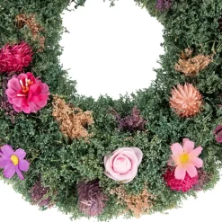 Thistle Mixed Floral Spring Wreath - 13