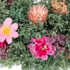 Thistle Mixed Floral Spring Wreath - 13