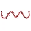 Tinsel and Polka Dot Commercial Christmas Garland - 50' x 1.5" - Red - Unlit