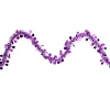 Tinsel and Polka Dot Commercial Christmas Garland - 50' x 1.5" - Purple - Unlit