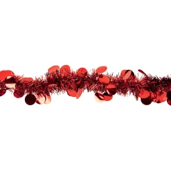 Tinsel and Polka Dot Commercial Christmas Garland - 50' x 2.5