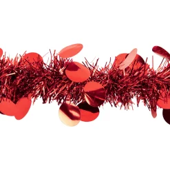 Tinsel and Polka Dot Commercial Christmas Garland - 50' x 2.5