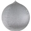 Tinsel Inflatable Christmas Ball Ornament Outdoor Commercial Decoration - 27.5" - Silver