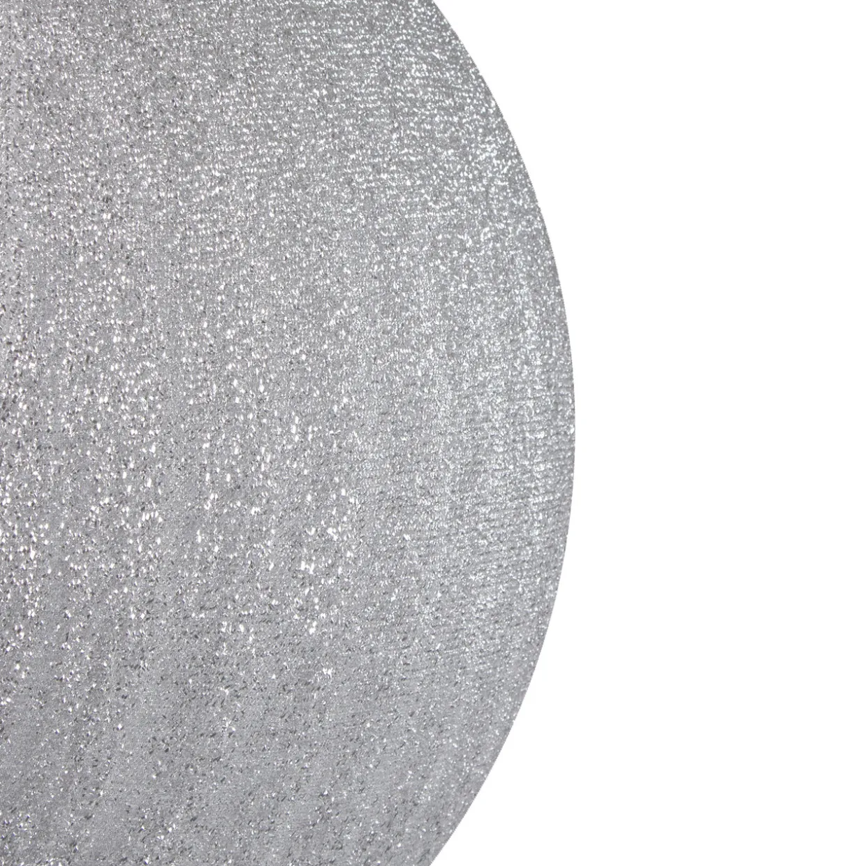 Tinsel Inflatable Christmas Ball Ornament Outdoor Commercial Decoration - 19.5" - Silver