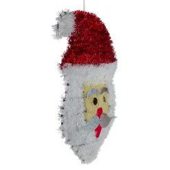 Tinsel Santa Claus Iridescent Christmas Window Decoration - 19