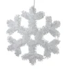 Tinsel Snowflake Christmas Window Decoration - 13.5"