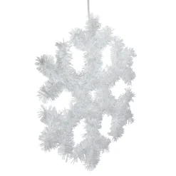 Tinsel Snowflake Christmas Window Decoration - 13.5