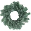 Traditional Frosted Green Pine Decorative Christmas Wreath - 12" - Unlit