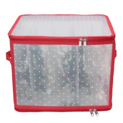 Transparent Zip Up Christmas Light Storage Box - 12.5"