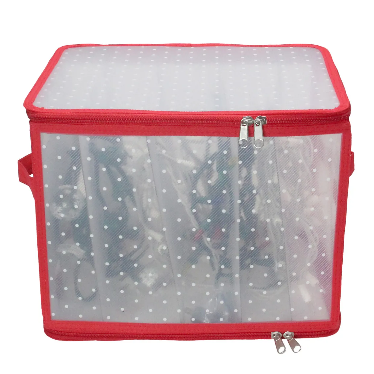 Transparent Zip Up Christmas Light Storage Box - 12.5"