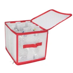 Transparent Zip Up Christmas Light Storage Box - 12.5"