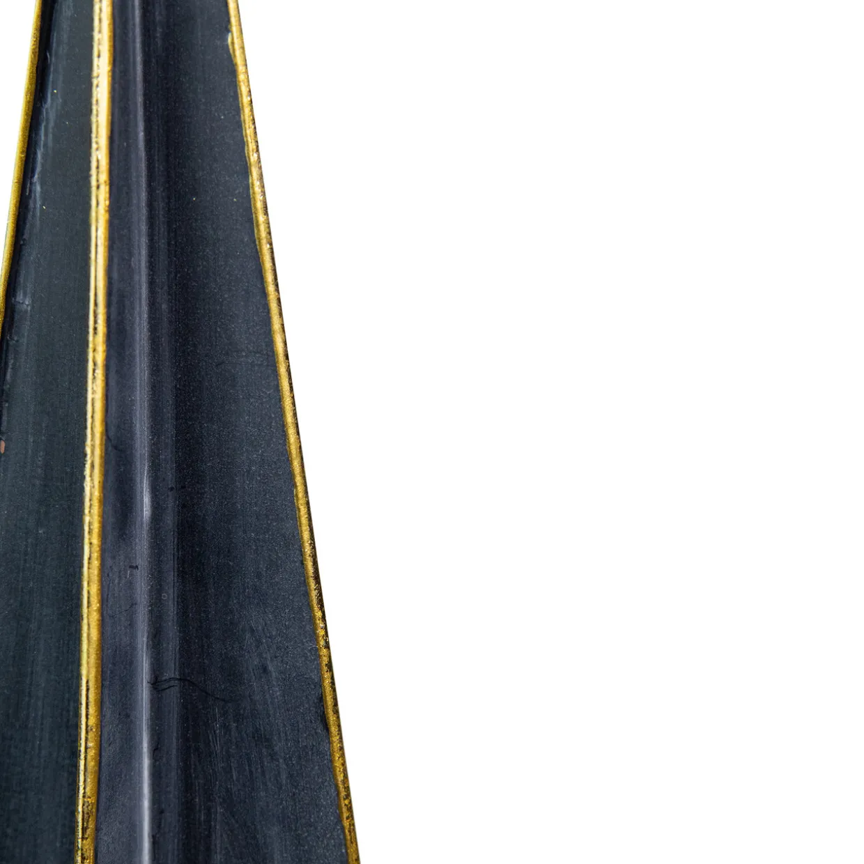 Triangular Christmas Tree Decoration - 15" - Blue and Gold