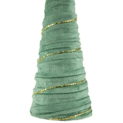 Twisted Cone Tree with Garland Christmas Decoration - 11.5