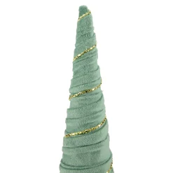 Twisted Cone Tree with Garland Christmas Decoration - 11.5