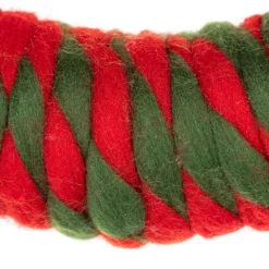 Twisted Yarn Plush Christmas Wreath - 13.5