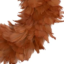 Two-Tone Feathers Christmas Wreath - 14.5
