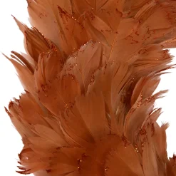 Two-Tone Feathers Christmas Wreath - 14.5