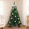 Two-Tone Spruce Pine Glitter Tip Medium Artificial Christmas Tree - 6' - Unlit