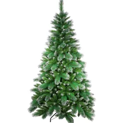 Two-Tone Spruce Pine Glitter Tip Medium Artificial Christmas Tree - 6' - Unlit