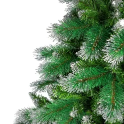 Two-Tone Spruce Pine Glitter Tip Medium Artificial Christmas Tree - 6' - Unlit