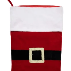 Velveteen Santa Claus Belt Buckle Commercial Christmas Stocking - 48