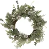 White Berry, Eucalyptus and Pinecone Christmas Wreath, 20-Inch, Unlit