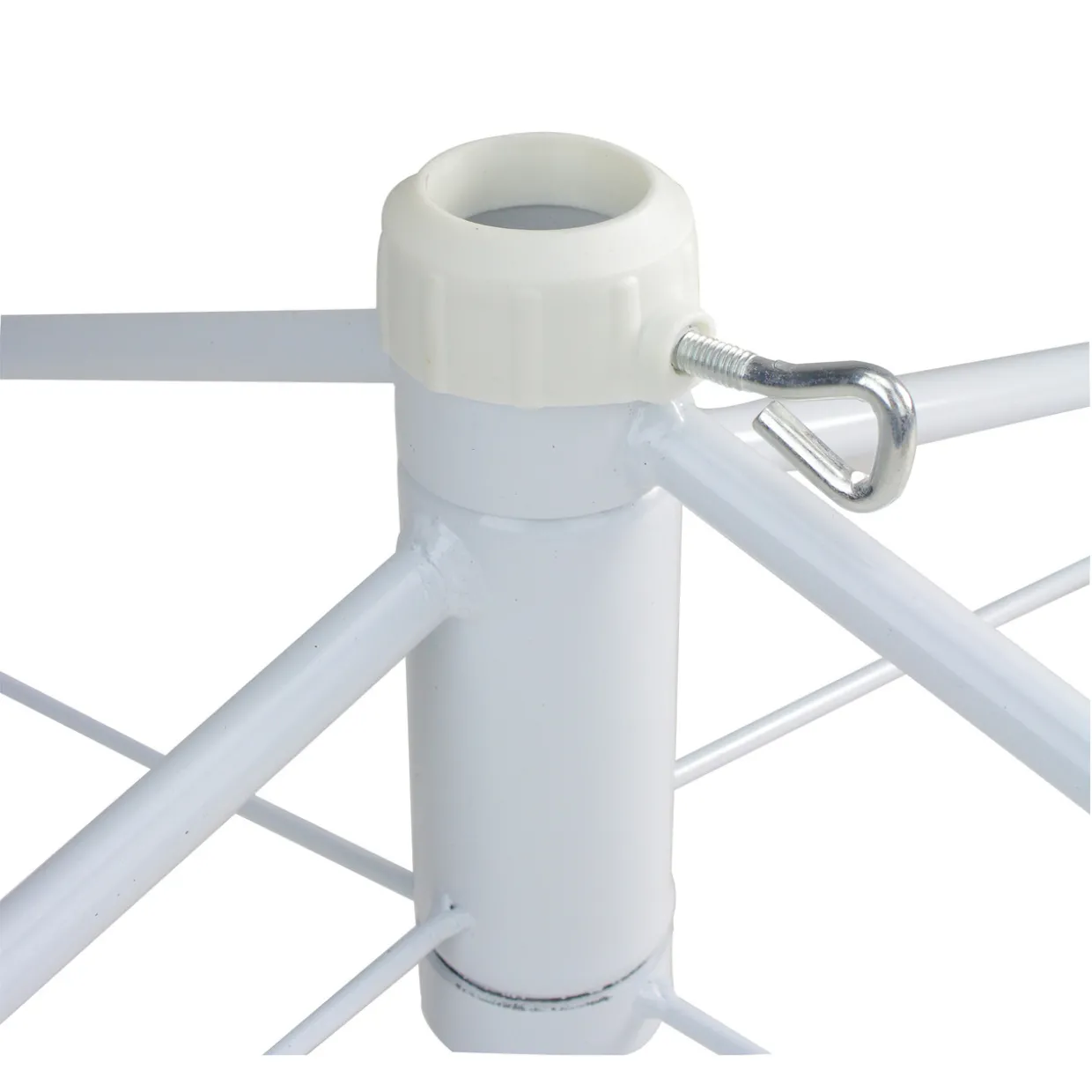 White Metal Christmas Tree Stand for 6.5'-7.5' Artificial Trees