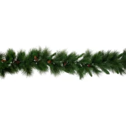 White Valley Pine with Pine Cones Artificial Christmas Garland - 9' x 14