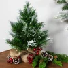 Whitecap Pine Artificial Mini Christmas Tree - 14" - Unlit